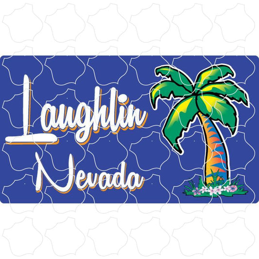 Laughlin, Nevada Palm Tree Purple Rectangle