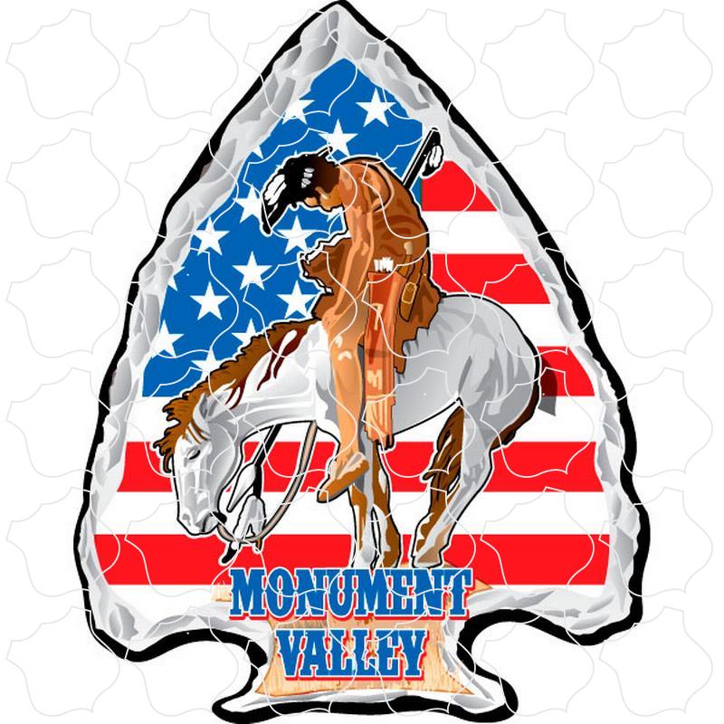 Arrowhead US Flag Trail of Monument Valley Arrowhead US Flag Trail of Tears