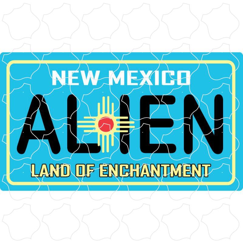 New Mexico Blue License Plate