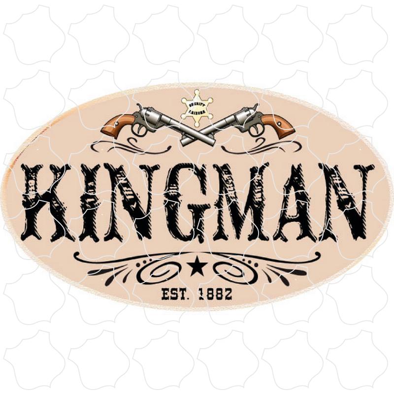 Kingman Vintage Look Pistols Oval