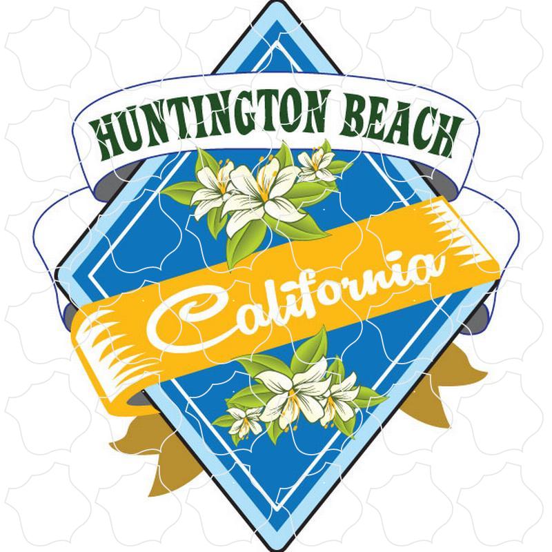 Huntington Beach, California Flower Diamond