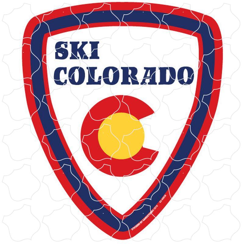 Colorado Flag Ski Shield