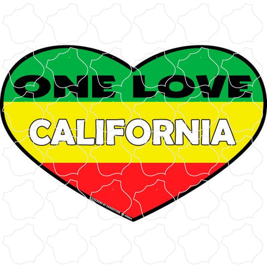 California One Love Heart