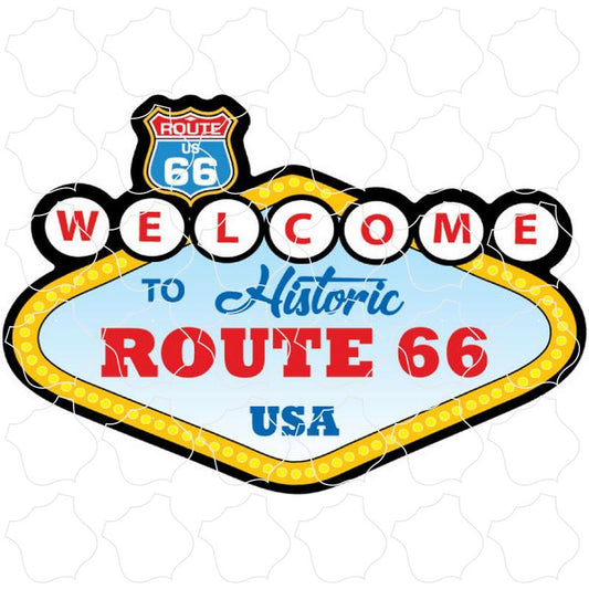 Route 66 Welcome Sign