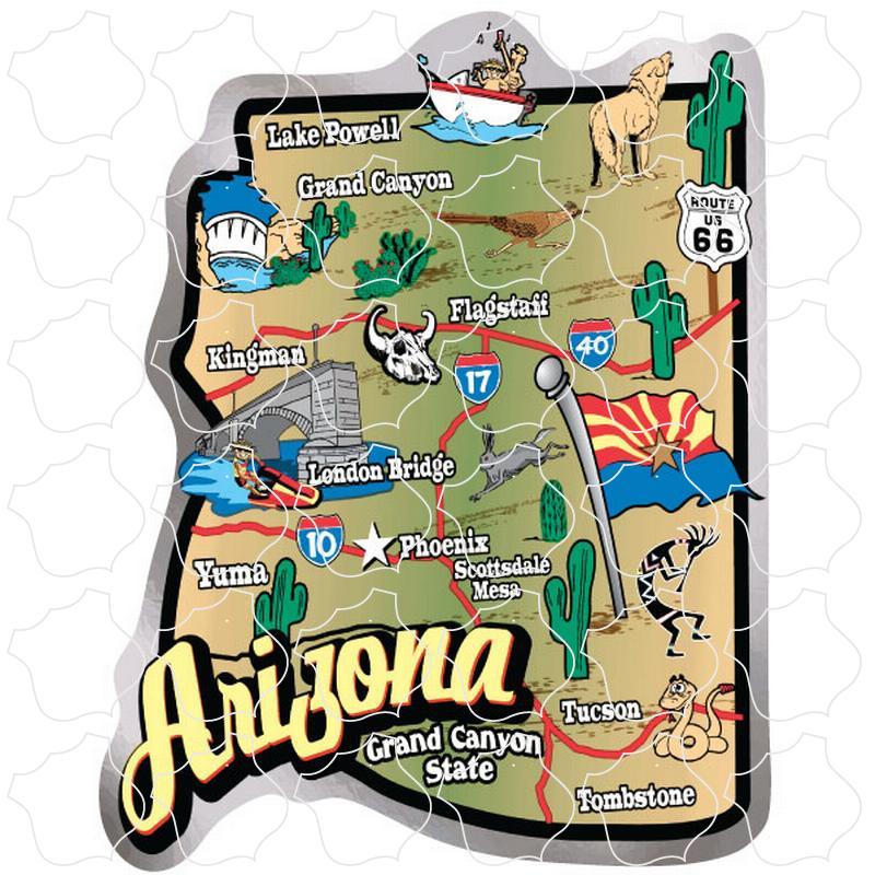 Arizona Arizona State Map