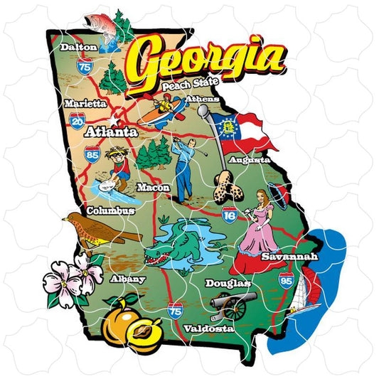 Georgia Georgia State Map