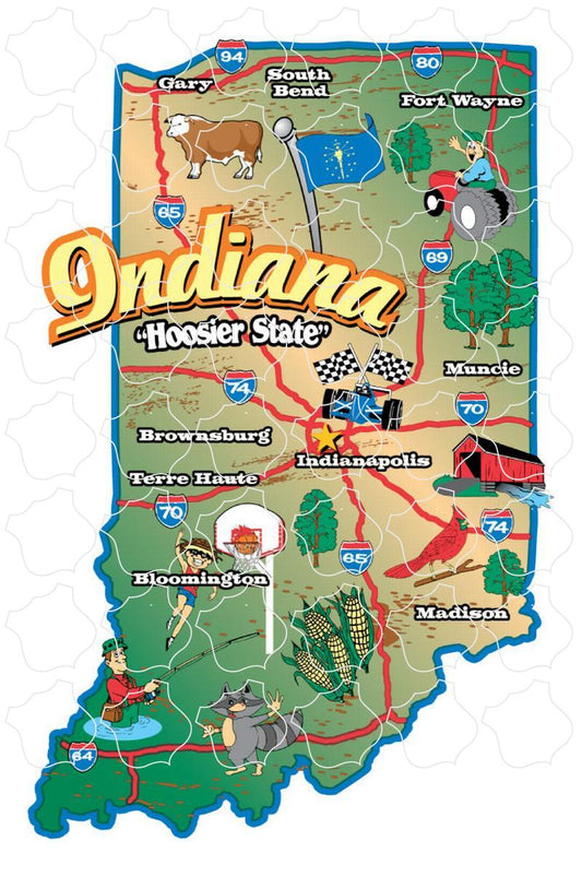 indiana Indiana Map