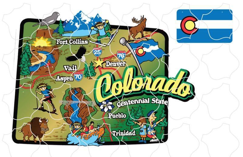 Colorado State Map Colorado Map