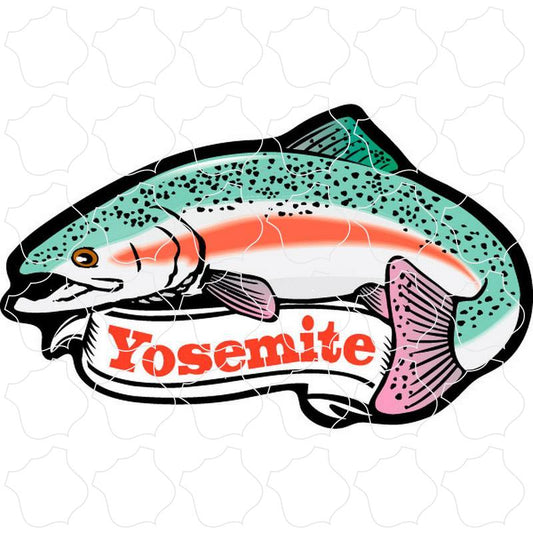 Yosemite, CA Trout with Banner