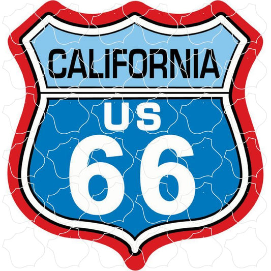 California Route 66 Color Shield