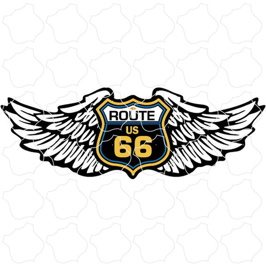 Route 66 Route 66 Winged Shield