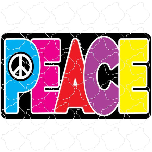 Colorful Peace Rectangle