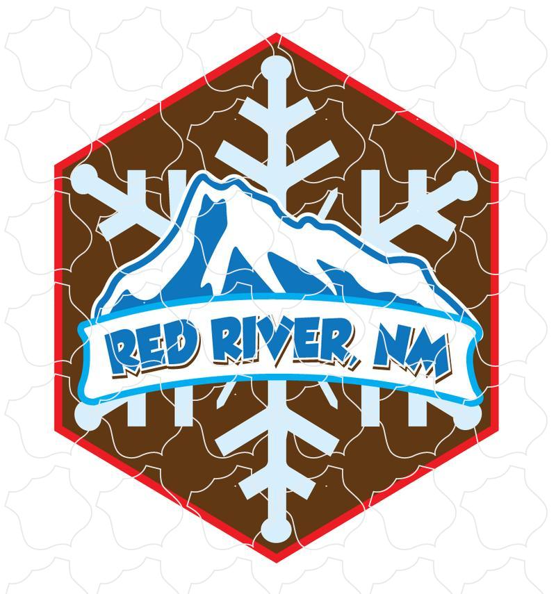 Red River, NM Hexagon Mountain Snowflake