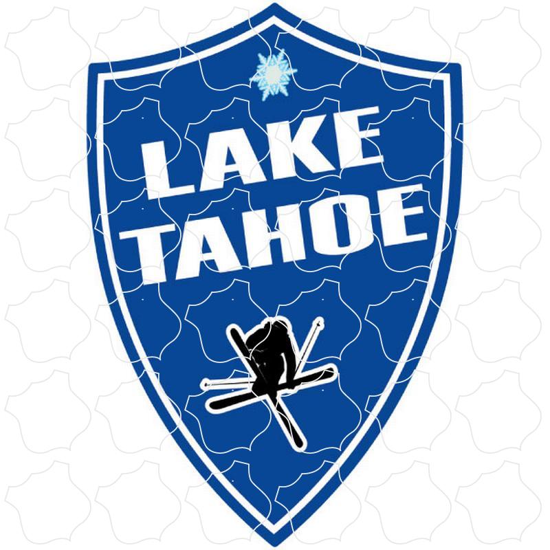 Lake Tahoe Blue Skier Shield