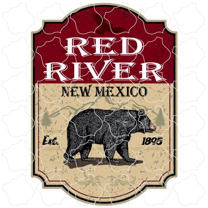 Red River, New Mexico Red Bear Sign