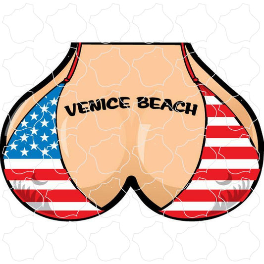 Venice Beach Flag Bikini Top