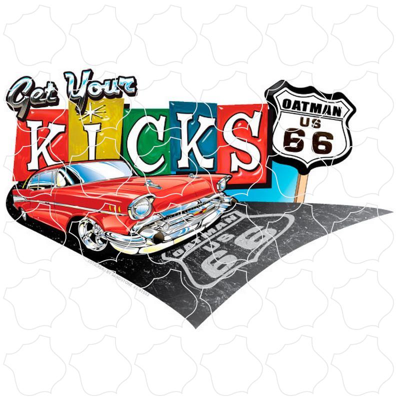 Oatman, AZ Route 66 Get Your Kicks With Red Chevy