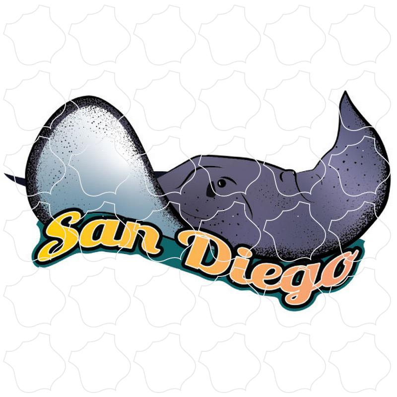 San Diego, CA Stingray Cartoon