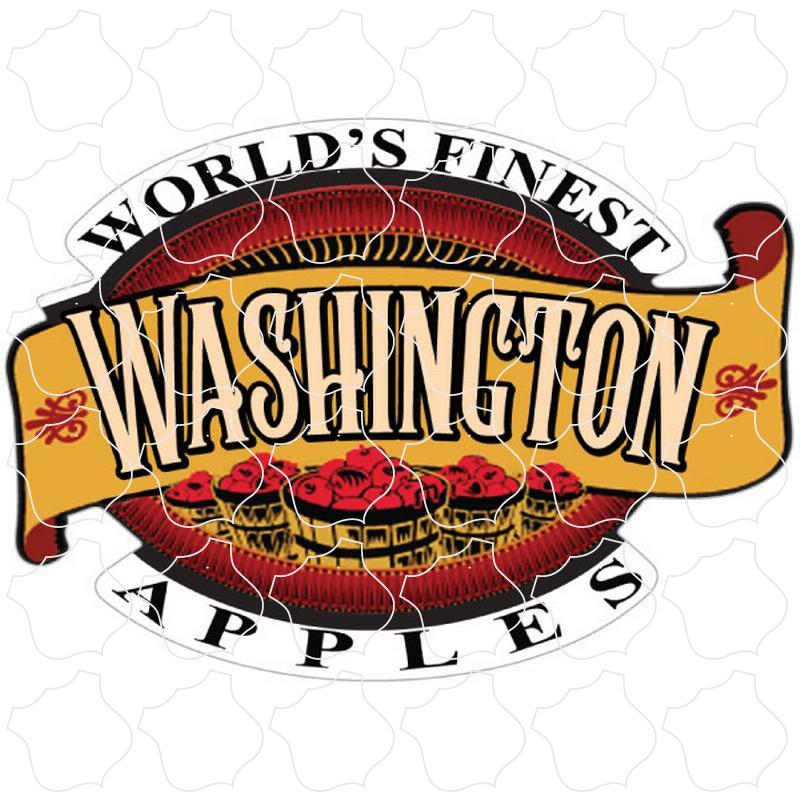 Washington Apple Basket with Banner