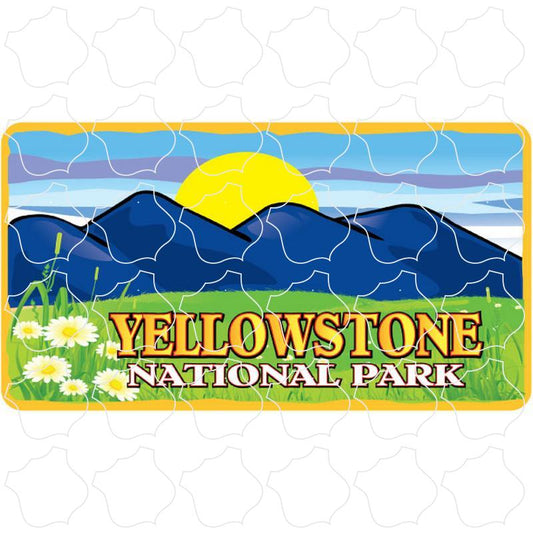 Mountain Skyline Summer Yellowstone National Park Mountain Skyline Summer