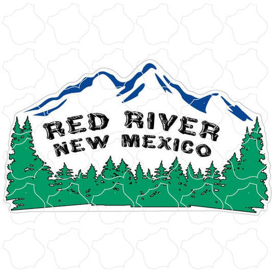 Red River, New Mexico Mountains with Pine Trees