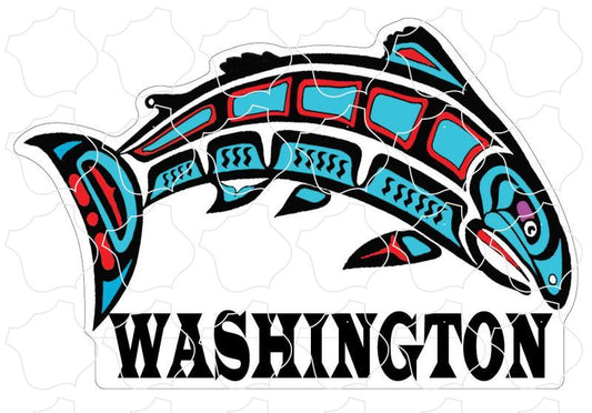 Salmon Native Art Washington Salmon Native Art