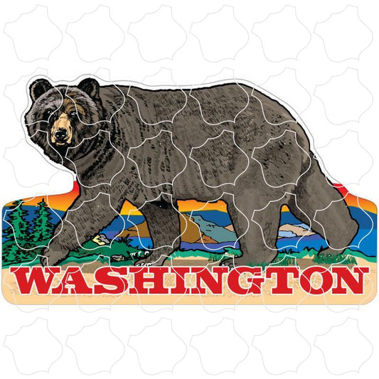 Washington Walking Brown Bear