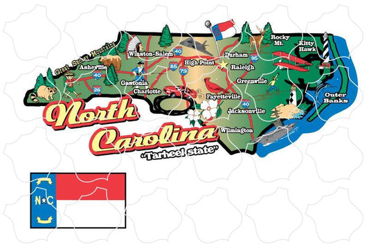 North Carolina North Carolina Map