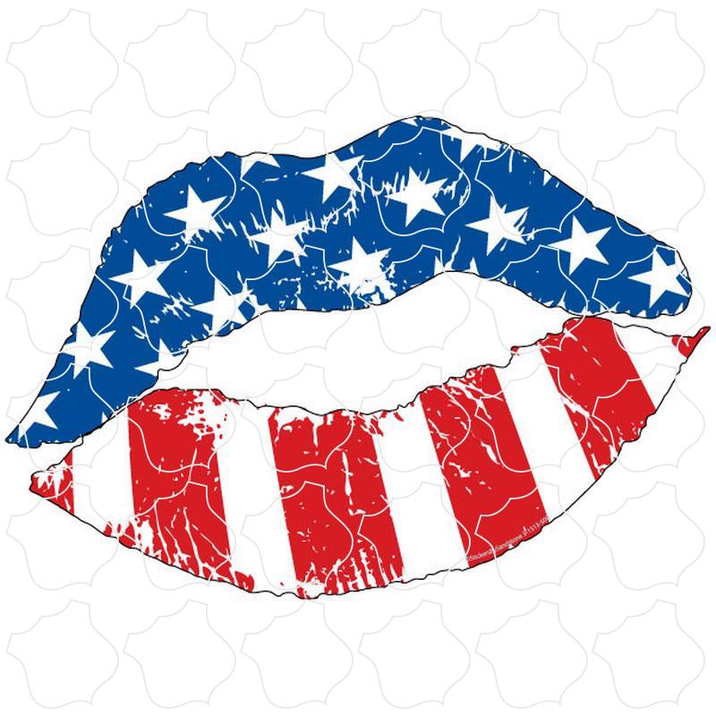 Novelty Patriotic Kiss