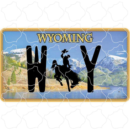 Wyoming WY License Plate