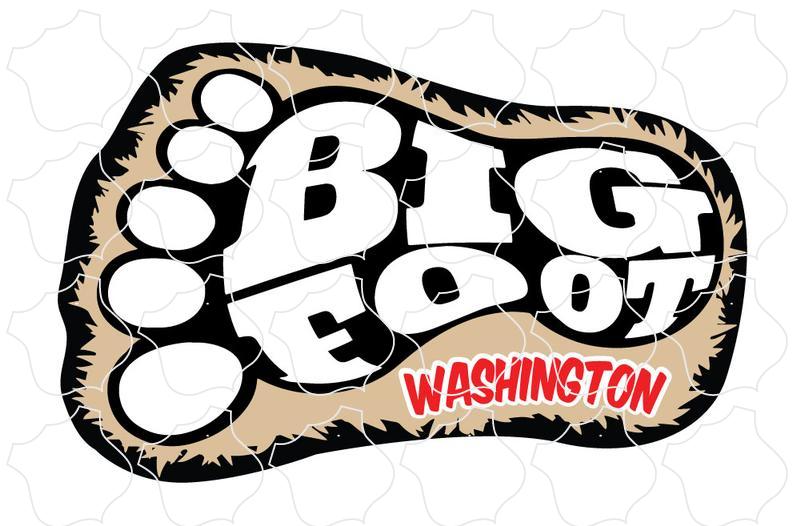 Washington Bigfoot Fat Footprint