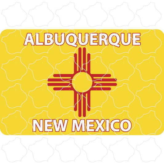 Albuquerque, NM New Mexico Flag