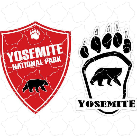 Yosemite, CA Red Shield & Bear Paw