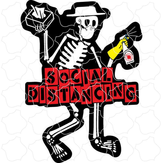 Novelty Social Distancing Band Logo