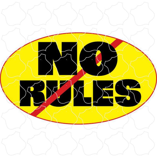 Novelty No Rules Oval