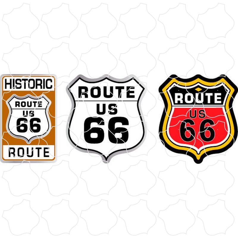 Route 66 Signs Shields .