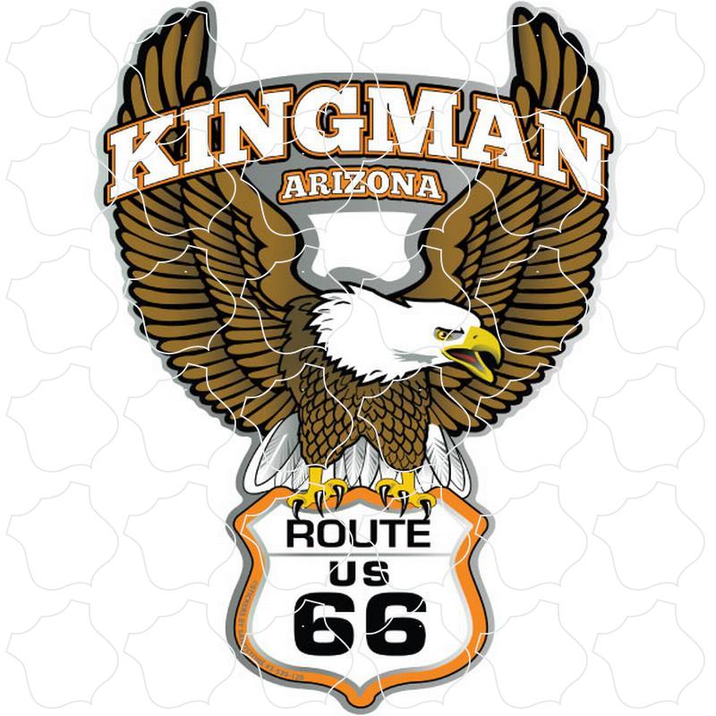 Kingman, Arizona Flying Eagle Holding Route 66 Shield