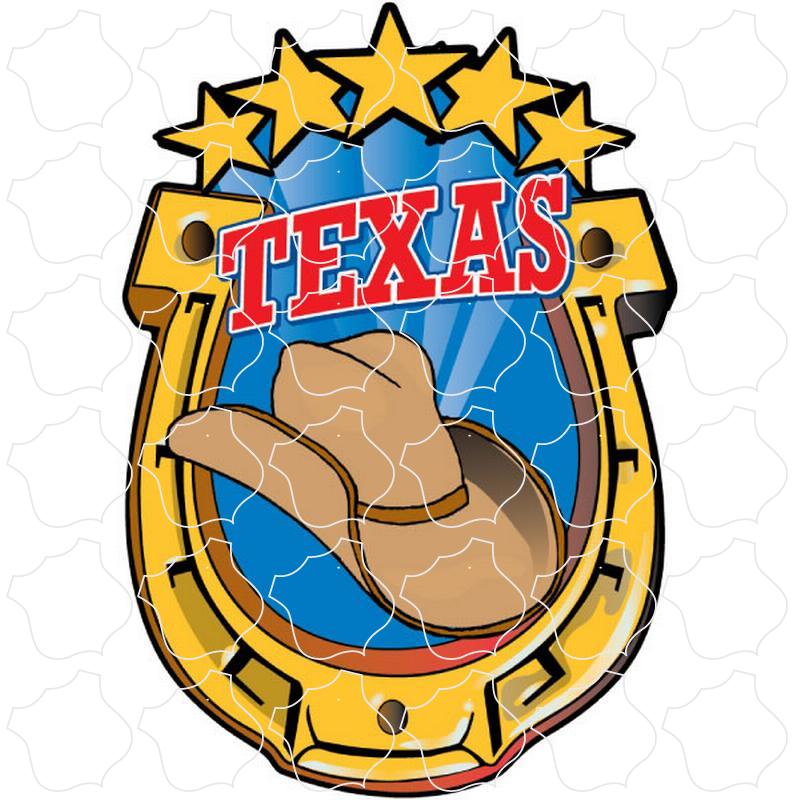 Texas Cowboy Hat Horseshoe