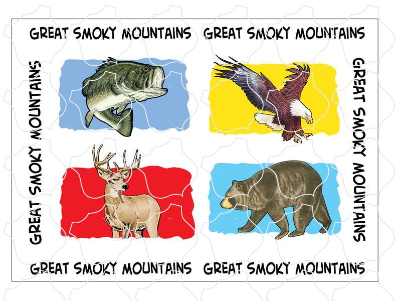 Great Smoky Mountains Fish Eagle Deer Bear