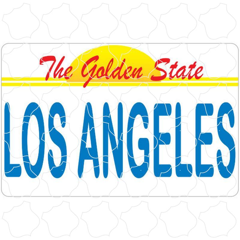 Los Angeles Golden State License Plate