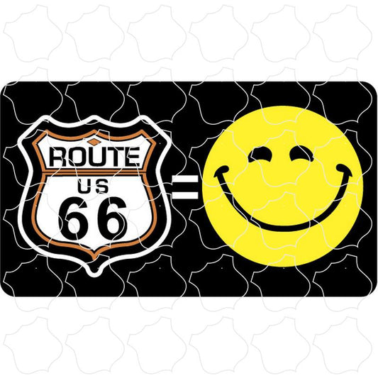 Route 66 Route 66 Shiled Happy Face