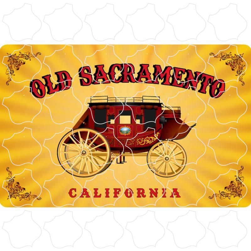 Old Sacramento, CA Red Stagecoach