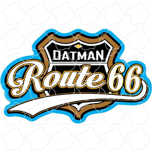 Oatman, AZ .Route 66 Blue & Brown Shield