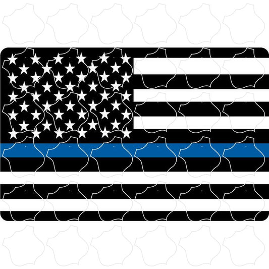 Novelty Police Tribute Flag