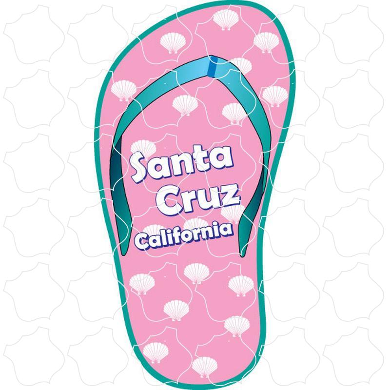 Pink Shell Print Flip Flop Santa Cruz, CA Pink Shell Print Flip Flop