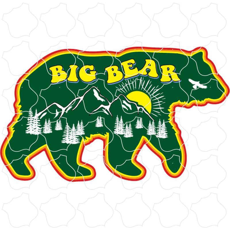 Big Bear Green Bear Retro