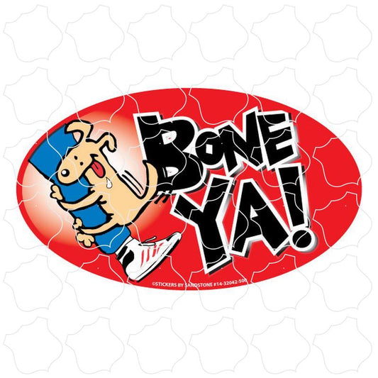 Novelty Bone Ya Dog Oval