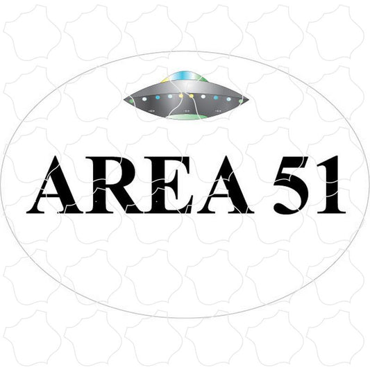 Area 51 Spaceship Euro Oval