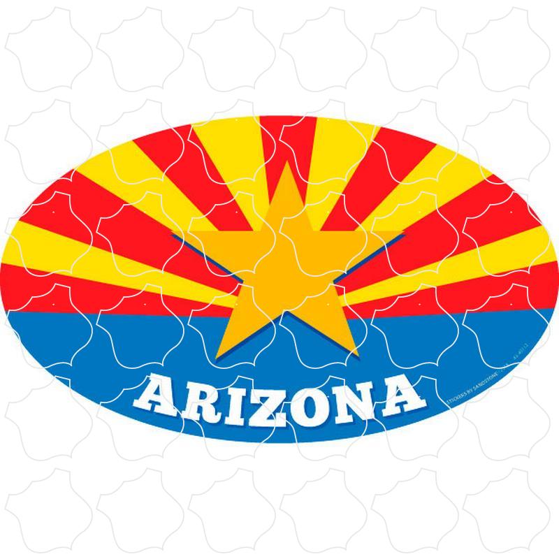 Arizona Arizona Flag Oval