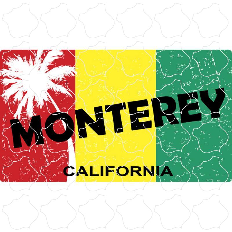 Palm Tree Rasta Flag Monterey, CA Palm Tree Rasta Flag